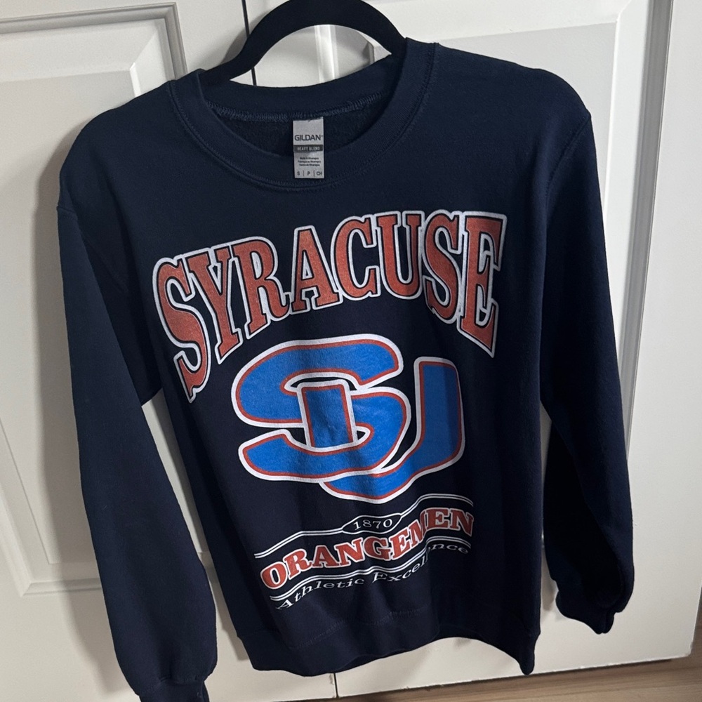 Navy Syracuse Crewneck